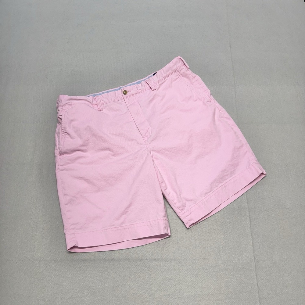 Polo Ralph Lauren Chino Golf Shorts Mens 36 Pink Classic Fit Stretch Cotton